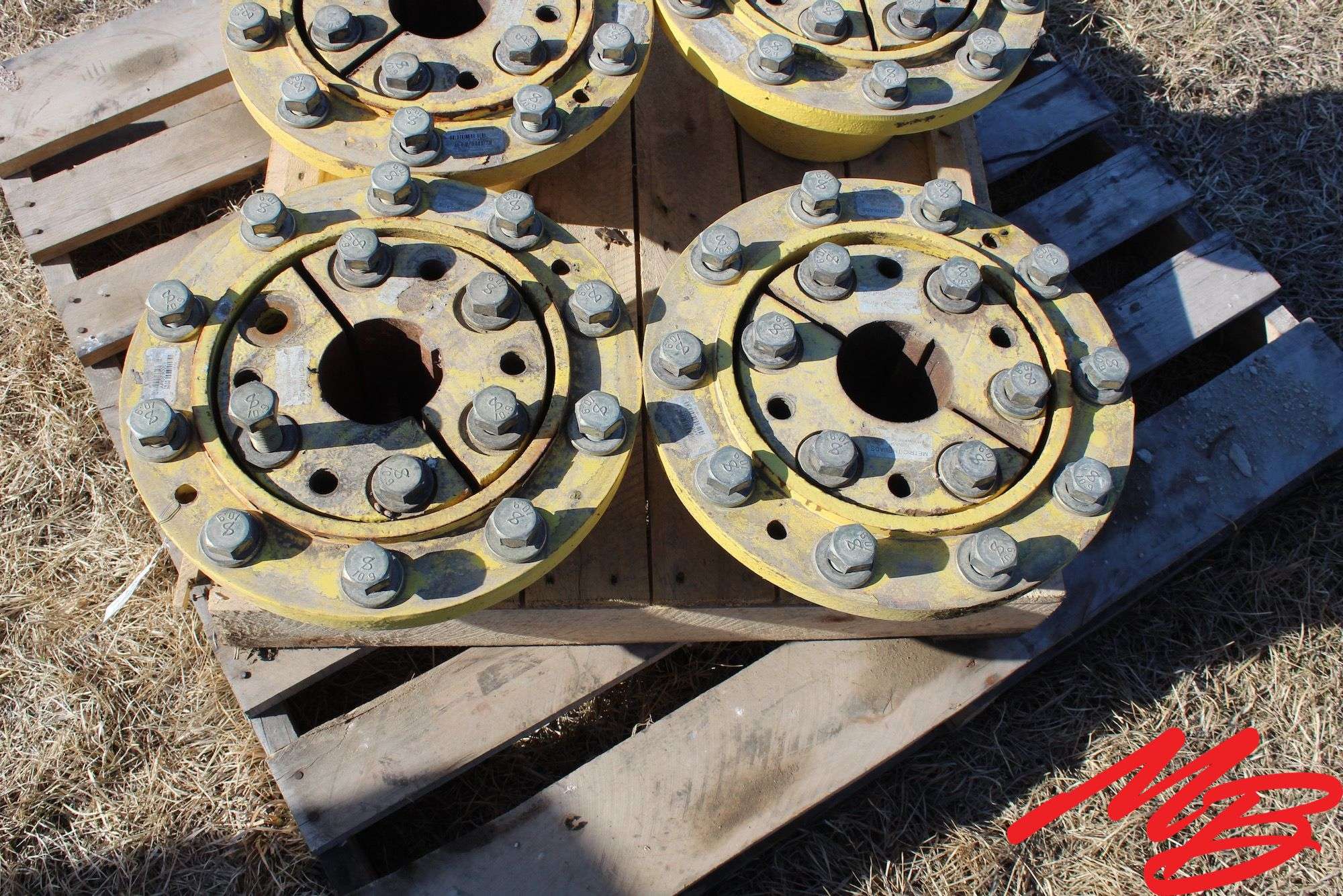 1 Pr: JD Hubs, 10 bolt wedg-lok, 3.625"/92mm