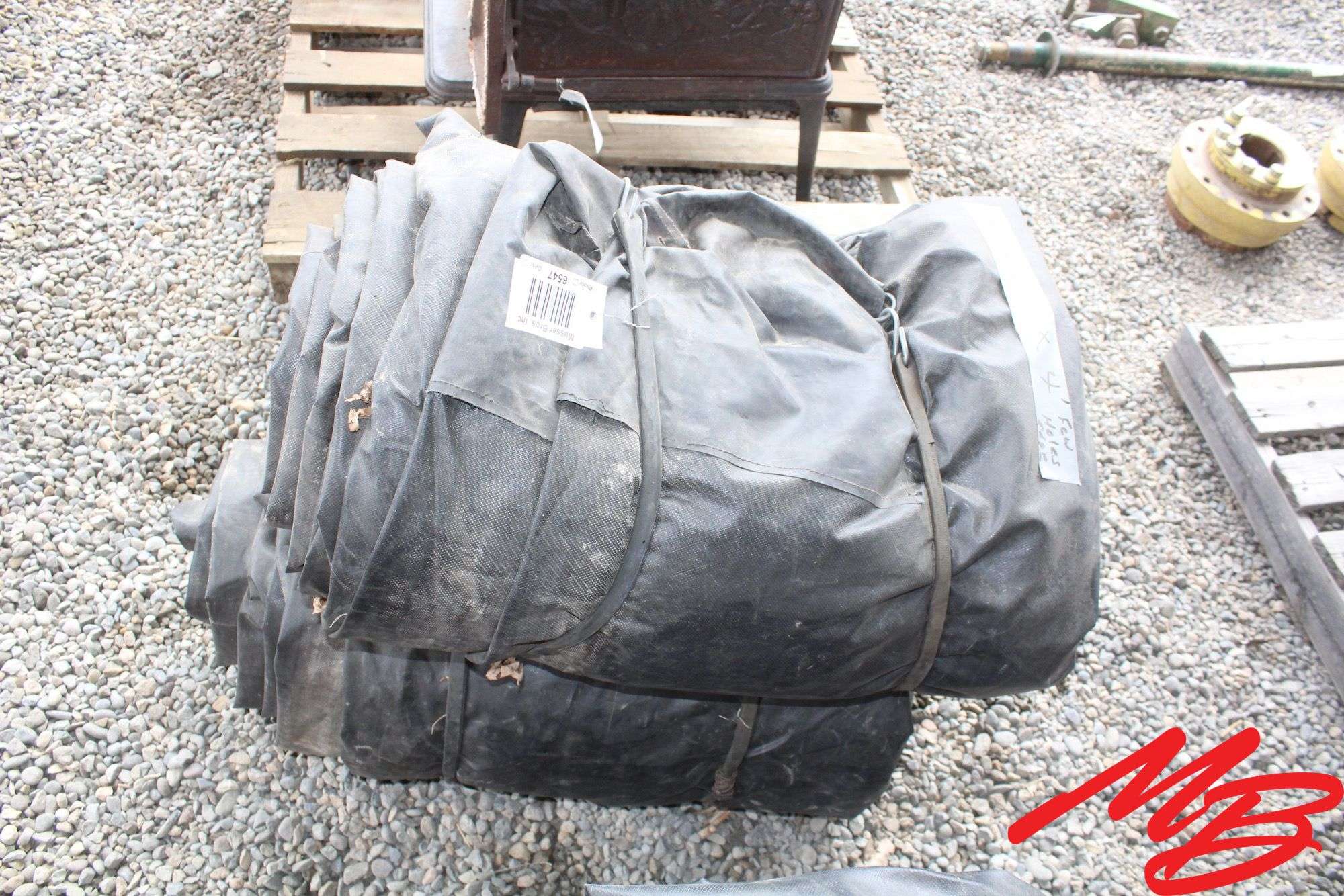 (2) 8'x25'x4' Tarps, Some holes/tears