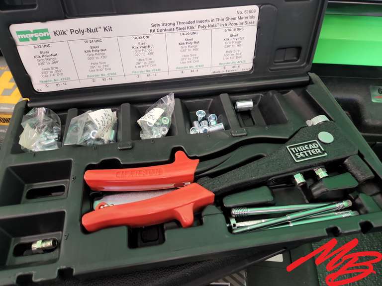 thumbnail interactive-video image 1 of Marson Professional Metric Thread-Setter Kit (39303) For Rivet Nuts 1 of 5