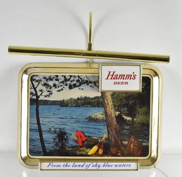 Vintage Hamms Beer Light Up Advertising Beer Sign Matthew Bullock