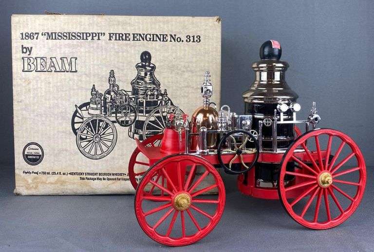 Jim Beam 1867 Mississippi Fire Engine No. 313 Decanter Matthew Bullock Auctioneers