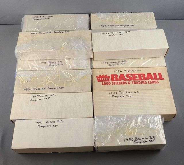 Group of 14 baseball card sets Matthew Bullock Auctioneers