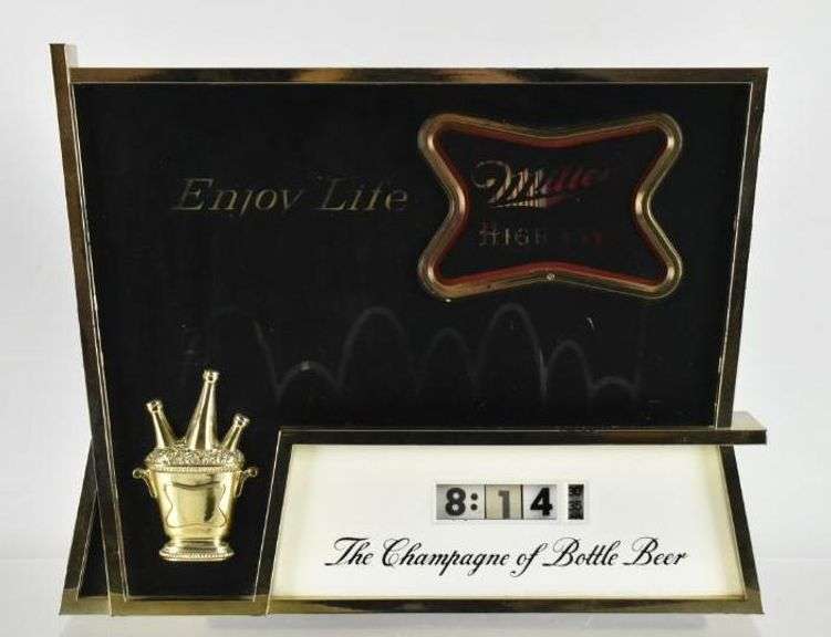 Vintage Miller High Life Light Up Advertising Bouncing Ball Motion Beer