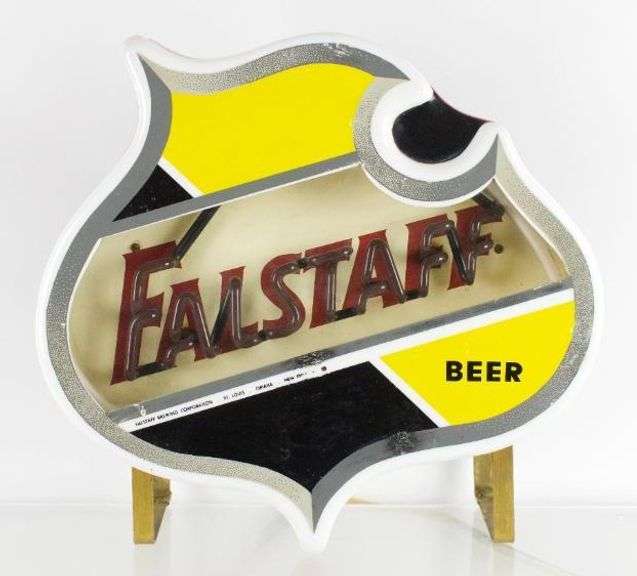 Vintage Falstaff Light Up Advertising Neon Beer Sign Matthew Bullock