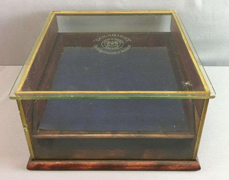 Antique "Dolaristo" Tabletop Showcase Carter & Holmes Makers