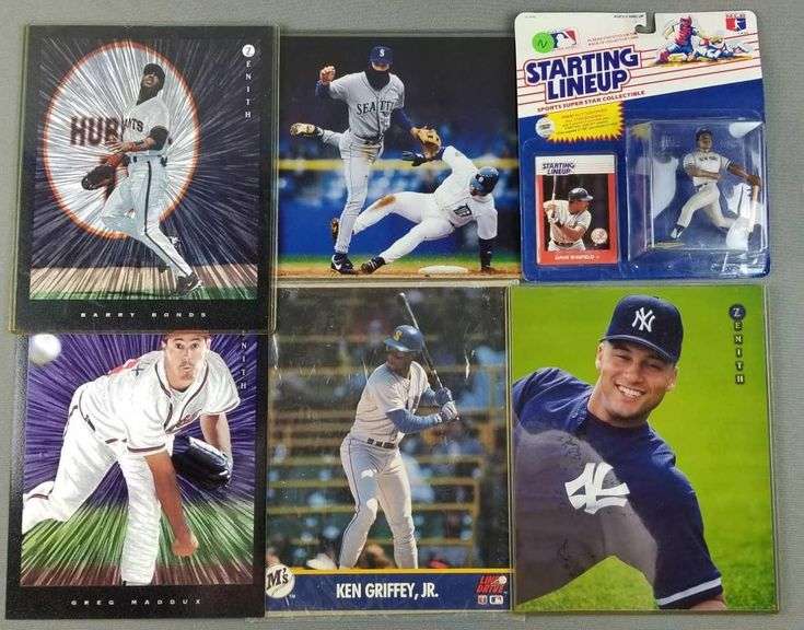 Group of zenith baseball cards, starting lineup Dave Winfield figure