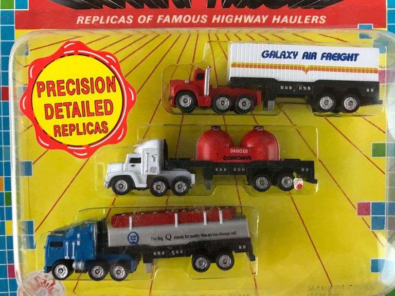 Group of 3 FunRise Micro Action Big Rig Trucks sets Matthew Bullock