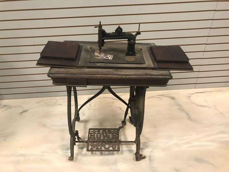 Howe Manufacturing Co Antique Sewing Machine Matthew Bullock Auctioneers