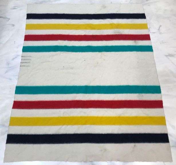 Hudson Bay Wool Blanket Matthew Bullock Auctioneers