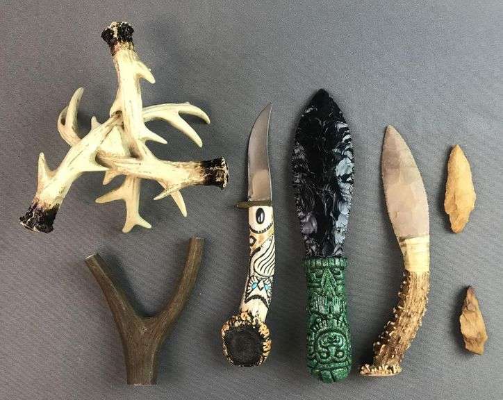 Native American/Mayan replica artifacts Matthew Bullock Auctioneers