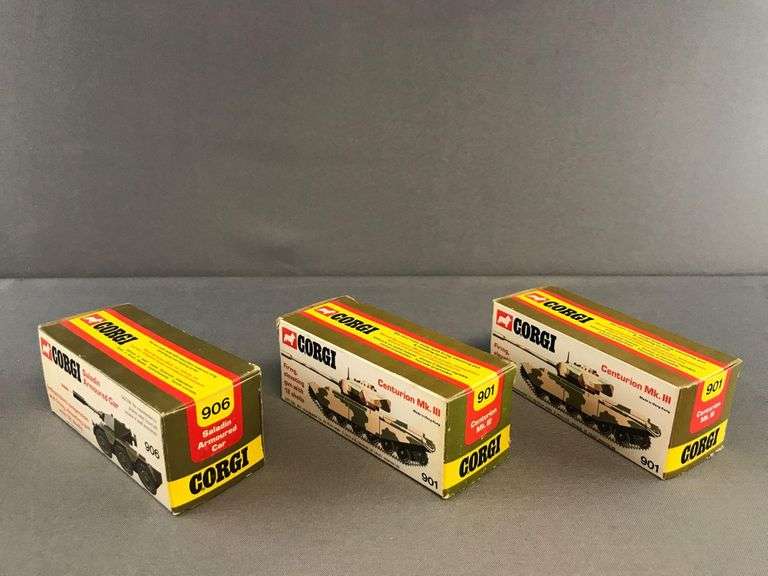 Group of 3 diecast tanks Matthew Bullock Auctioneers
