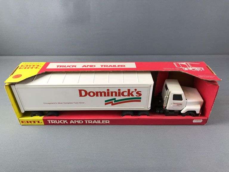 Ertl Toy Dominicks Truck and Trailer Matthew Bullock Auctioneers