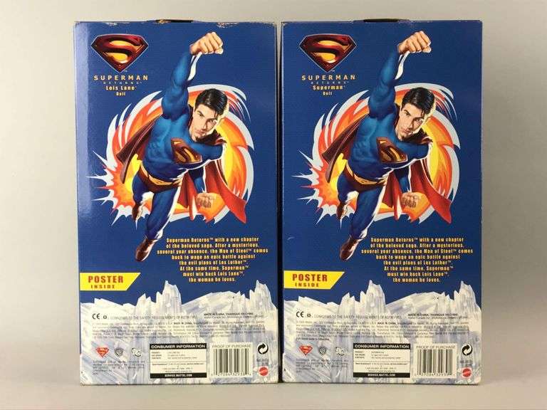 Muñeca Barbie Collector Superman Returns - Figura De Ken Como Superman, Con Póster Y Soporte