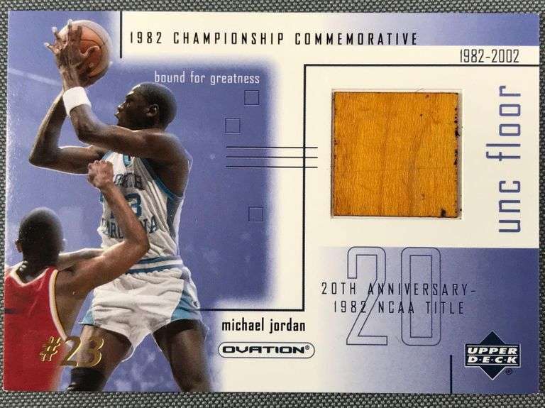 michael jordan unc card