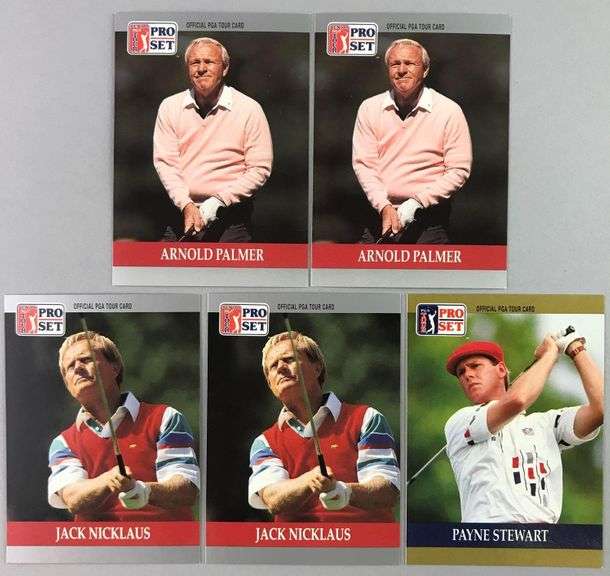 Lot of 5 1990 Pro Set Golf Cards Matthew Bullock Auctioneers