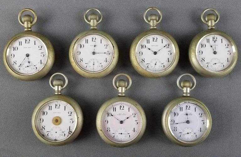 Group of 7 New Era pocket watches Matthew Bullock Auctioneers