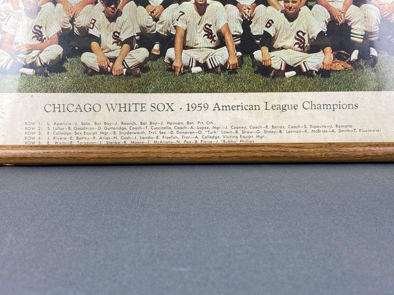 1959 Chicago White Sox Team Photo Matthew Bullock Auctioneers