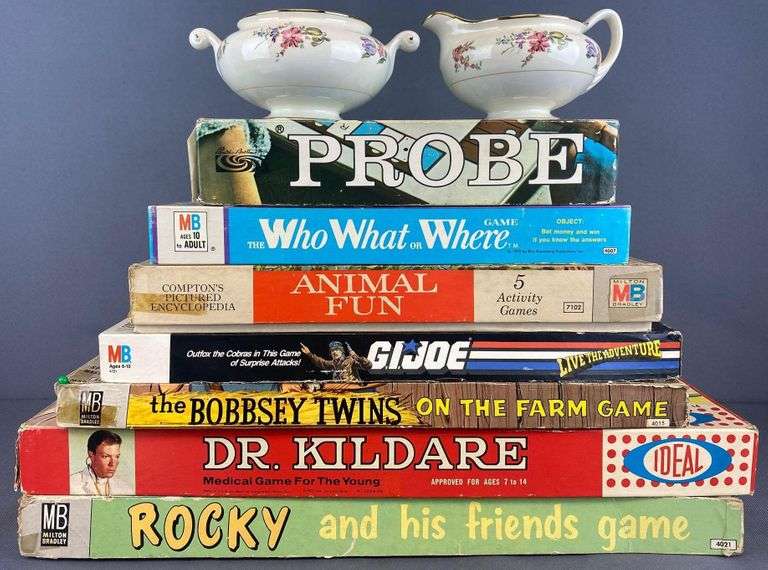 9 piece group board games and more Matthew Bullock Auctioneers