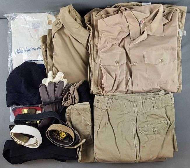 Group of military uniform items Matthew Bullock Auctioneers