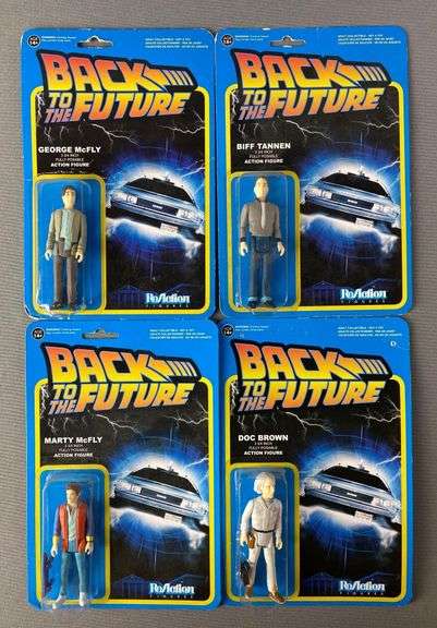 Group of 4 ReAction Back to the Future Action Figures - Matthew Bullock