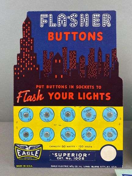 Group of 4 Flasher Buttons - Matthew Bullock Auctioneers