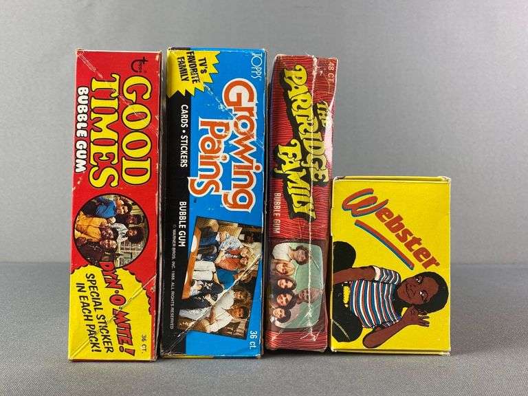 Group of 4 Trading Card Bubble Gum Boxes Matthew Bullock Auctioneers