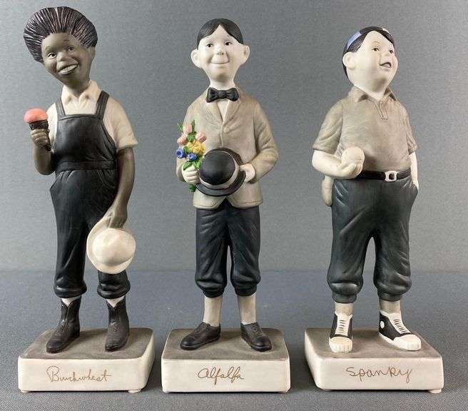 Little Rascal Signature Goodbye Group of 3 Expressive Designs Little Rascals Porcelain Figures ...