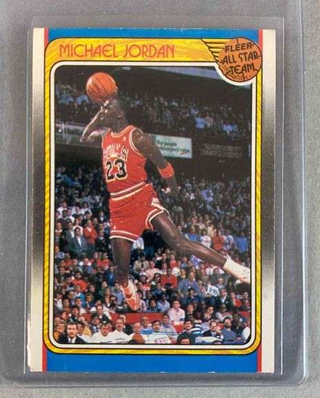 michael jordan fleer all star team card 1988