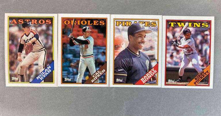 Group Of 5 1986 90 Topps Baseball Cards Matthew Bullock Auctioneers