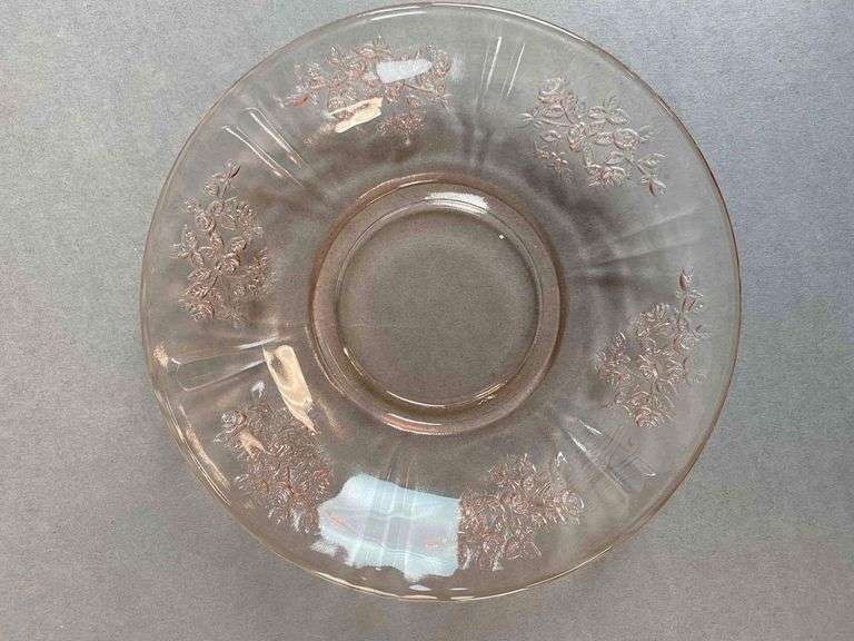 Group of Rose of Sharon Pink Depression Glass Items Matthew Bullock