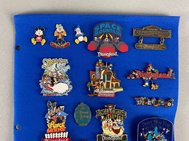 Group of 21 Disney Enamel Pins Matthew Bullock Auctioneers