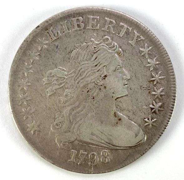 1798 Draped Bust Silver Dollar Matthew Bullock Auctioneers