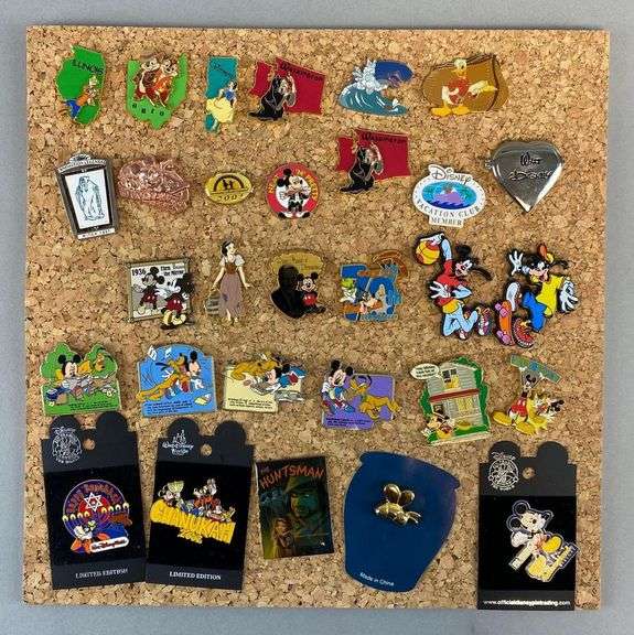 Group of 30 Disney Pins Matthew Bullock Auctioneers