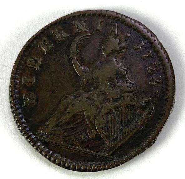 1723 Woods Hibernia Half Penny Matthew Bullock Auctioneers