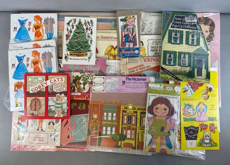 Large Group of Assorted Paper Doll Sets and More - Matthew Bullock ...