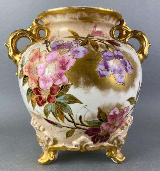 Royal Bonn Double Handled Porcelain Vase Matthew Bullock Auctioneers