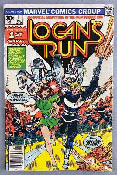 Marvel Comics Logans Run No. 1 - Matthew Bullock Auctioneers