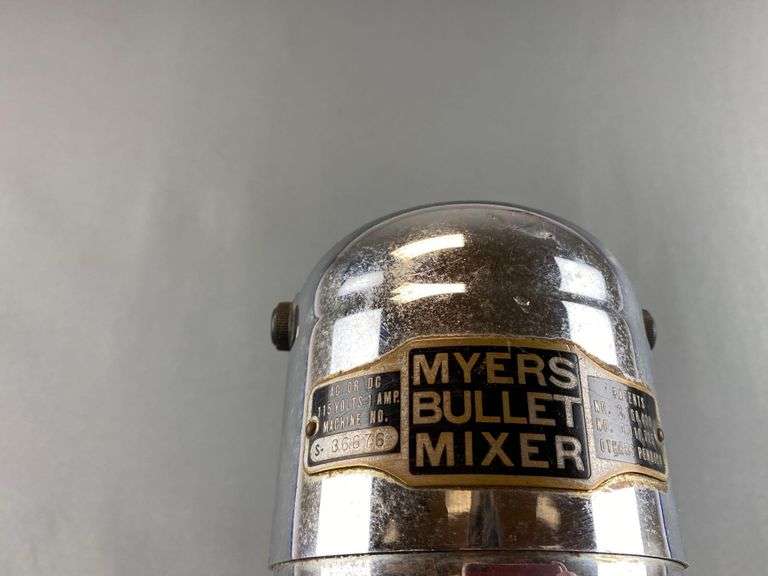 Vintage Myers Bullet Milkshake Mixer Matthew Bullock Auctioneers