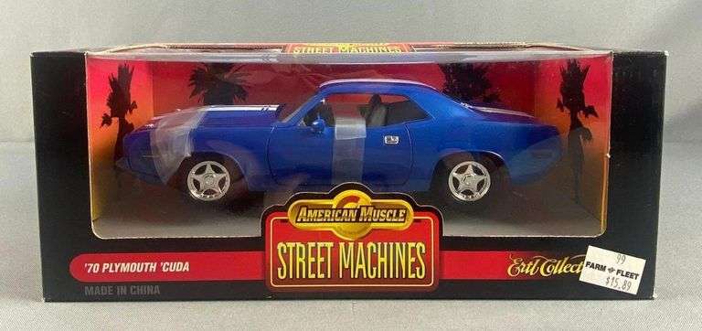 1/18 Ertl Vintage - 1970 Plymouth Aar Cuda Américain Muscle