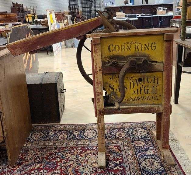 Corn King Corn Sheller Sandwich Mfg Matthew Bullock Auctioneers