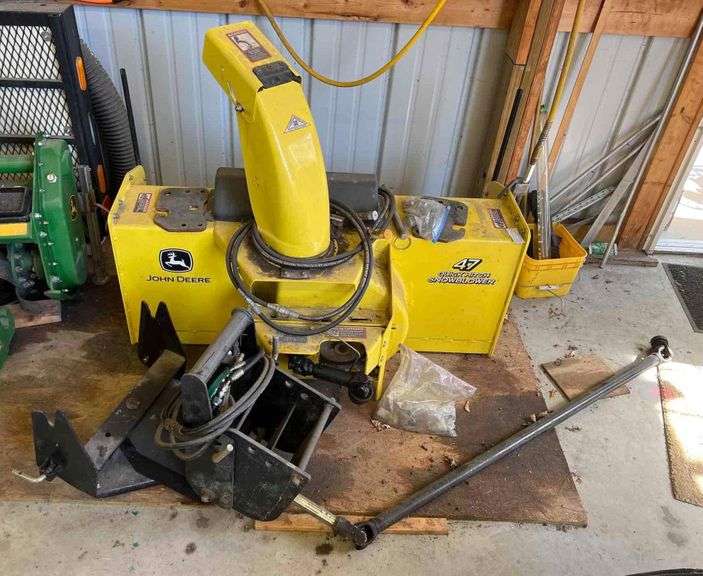 John Deere 47 Quick Hitch Tractor Snowblower Matthew Bullock Auctioneers