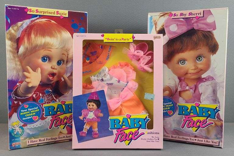 Group of Baby Face Dolls, Fashions Matthew Bullock Auctioneers