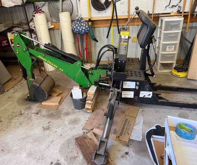 John Deere 46 Backhoe tractor attachment Matthew Bullock Auctioneers