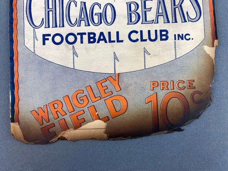 1930 Chicago Bears Official Program Matthew Bullock Auctioneers