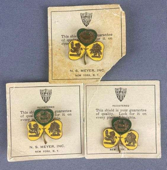 Group of 3 WW2 US Military 38th MP Company DI,S Matthew Bullock