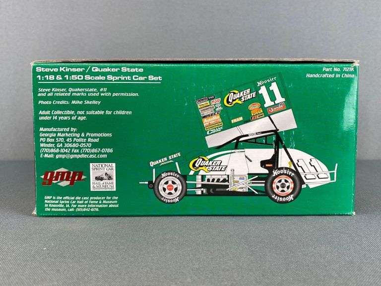 Voiture De Course Sprint Car 1:50 Steve Kinser Quaker State - Action Platinum - Neuf (GMP R&R)