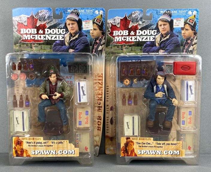 Group of 2 McFarlane Bob and Doug McKenzie Film Figures - Matthew ...