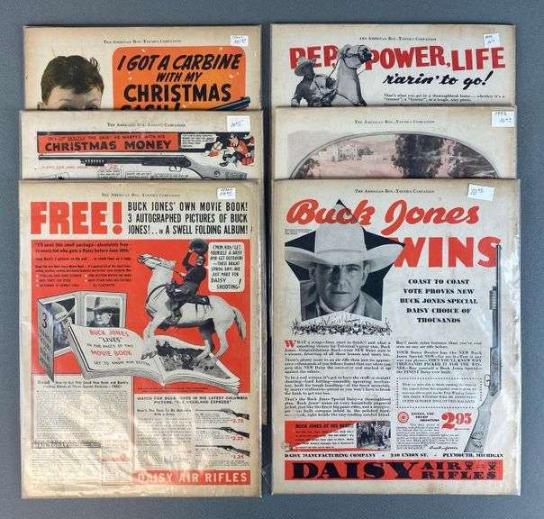 Group of 6 The American Boy Catalog Pages Matthew Bullock Auctioneers