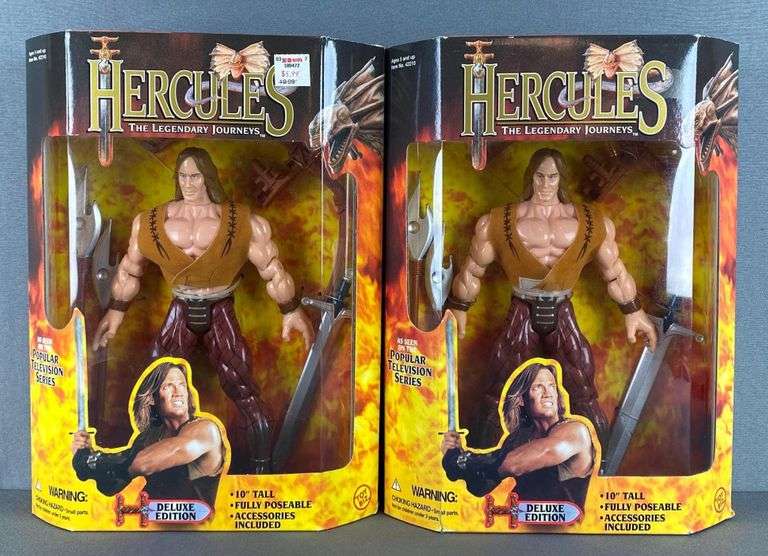 Group of 2 Toy Biz Hercules Action Figures Matthew Bullock Auctioneers