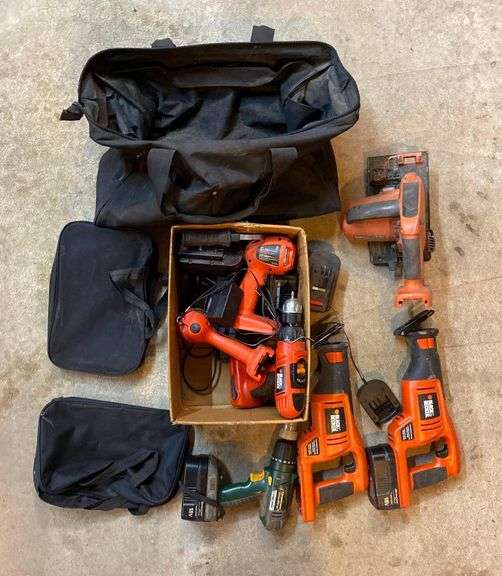 Group of Black and Decker Power Tools Matthew Bullock Auctioneers